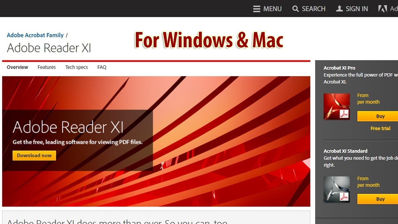 download adobe reader for mac